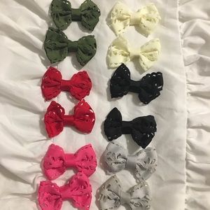 12 hair bow bundle